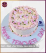 Elegant Floral Cake for Teacher’s Day But Perfect Gift for Any Celebration in Lahore - Image 3
