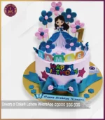 Royal Dress Matching Princess Doll Cake for Girl's Birthday in Lahore