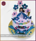 Royal Dress Matching Princess Doll Cake for Girl's Birthday in Lahore