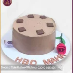 Premium Dairy Milk Inspired Chocolate Cake with Rose Touch in Lahore
