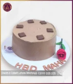 Premium Dairy Milk Inspired Chocolate Cake with Rose Touch in Lahore
