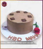 Premium Dairy Milk Inspired Chocolate Cake with Rose Touch in Lahore