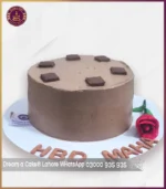 Premium Dairy Milk Inspired Chocolate Cake with Rose Touch in Lahore