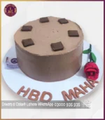 Premium Dairy Milk Inspired Chocolate Cake with Rose Touch in Lahore