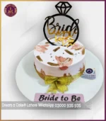 Charming Pink Bridal Shower Cake in Lahore