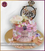 Delightful Floral Bride To Be Theme Cake in Lahore