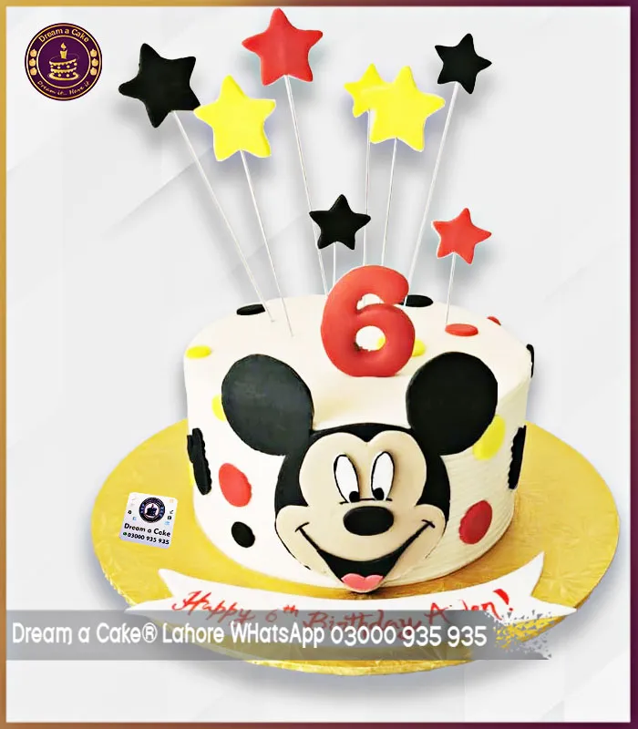 Sweet Sixth Birthday with Magical Mickey Mouse Cake in Lahore