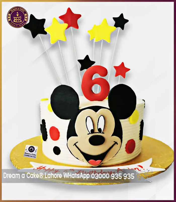 Sweet Sixth Birthday with Magical Mickey Mouse Cake in Lahore