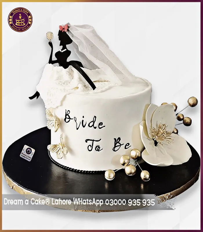 Stunning Bride to Be Cake in Lahore