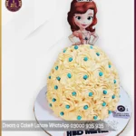 Dreamy Delight Peach Doll Cake in Lahore