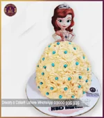 Dreamy Delight Peach Doll Cake in Lahore