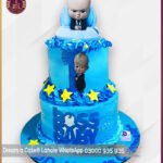 Customized Two-Tier Boss Baby Theme Cake for Birthdays in Lahore