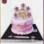 Barbie Pink Theme Cake for Birthday Celebrations in Lahore
