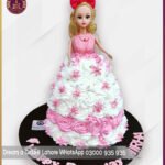 Beautiful Princess Pink Doll Cake for Girls Birthday in Lahore