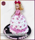 Beautiful Princess Pink Doll Cake for Girls Birthday in Lahore - Image 2