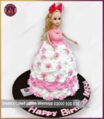 Beautiful Princess Pink Doll Cake for Girls Birthday in Lahore - Image 3