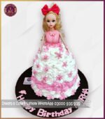 Beautiful Princess Pink Doll Cake for Girls Birthday in Lahore - Image 4