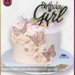 Stylish Peach Roseate Butterflies Cake for Special Occasions in Lahore