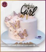 Stylish Peach Roseate Butterflies Cake for Special Occasions in Lahore - Image 2