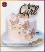 Stylish Peach Roseate Butterflies Cake for Special Occasions in Lahore - Image 3