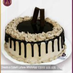 Rich and Creamy Chocolate Drip Cake in Lahore
