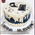 Custom Umrah Mubarak Cake for Loved Ones in Lahore