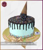 Customized Cone Dripping  Birthday Cake in Lahore - Image 2
