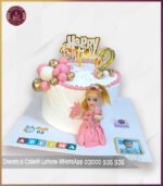 Customized Barbie Doll Birthday Cake in Lahore - Image 4