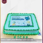 Customized Green Theme Picture Cake in Lahore