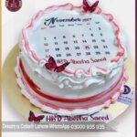 Customized Calendar Picture Cake for Birthdays in Lahore