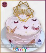 Customized Pink Butterfly Birthday Cake in Lahore - Image 3