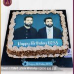 Customized Chocolate Picture Cake for Boss Birthday in Lahore