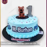 Sweet Teddy Bear 1st Birthday Celebration Cake in Lahore