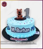 Sweet Teddy Bear 1st Birthday Celebration Cake in Lahore