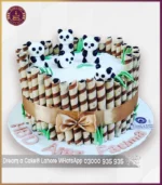 Adorable Panda Bamboo Theme Cake in Lahore - Image 2