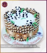 Adorable Panda Bamboo Theme Cake in Lahore - Image 3