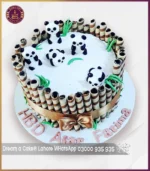 Adorable Panda Bamboo Theme Cake in Lahore - Image 4