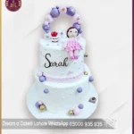 Beautiful Two-Tier Birthday Cake Design for Girls in Lahore
