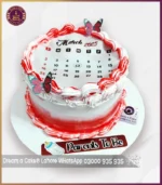 Custom Fire Paper Parents to be Theme  Cake in Lahore