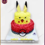 Exciting Pikachu Two-Tier Theme Cake in Lahore