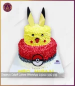 Exciting Pikachu Two-Tier Theme Cake in Lahore