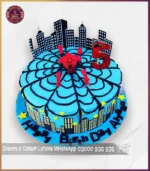 Exciting Spiderman Web Theme Cake For Birthdays in Lahore - Image 4