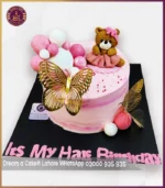 Custom Half Birthday Bear and Balloons Cake in Lahore - Image 2