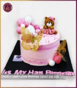 Custom Half Birthday Bear and Balloons Cake in Lahore - Image 3