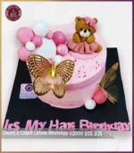 Custom Half Birthday Bear and Balloons Cake in Lahore - Image 4