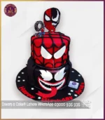 Epic Two-Tier Spiderman Venom Theme Cake in Lahore - Image 2