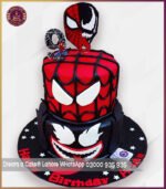 Epic Two-Tier Spiderman Venom Theme Cake in Lahore - Image 3