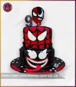 Epic Two-Tier Spiderman Venom Theme Cake in Lahore - Image 4