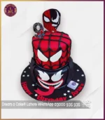 Epic Two-Tier Spiderman Venom Theme Cake in Lahore - Image 5