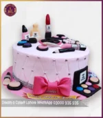 Unique Makeup Lover’s Cake for Birthdays Girls in Lahore